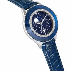 Swarovski Armbanduhr Damen Octea Moon blau Leder 5677494