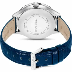 Swarovski Armbanduhr Damen Octea Moon blau Leder 5677494