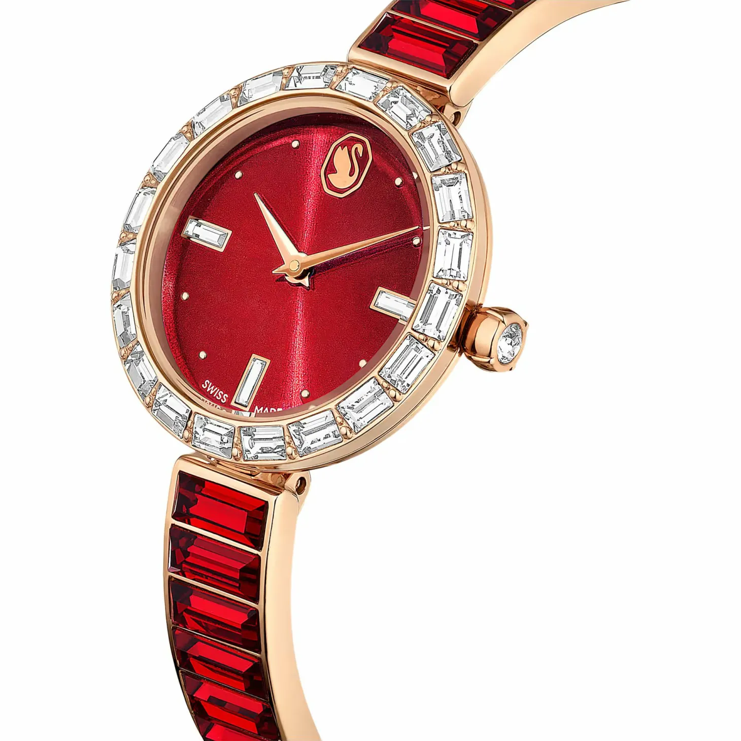 Swarovski Armbanduhr Damen Matrix bangle rot rosegold 5690811