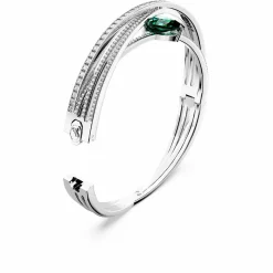 Swarovski Armreif Unisex Hyperbola Grün Rhodiniert 5665327