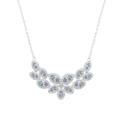 Swarovski Baron Halskette Damen Blüten Collier Silberfarben 5140338