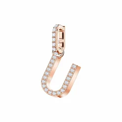 Swarovski Charm Damen Remix Collection Buchstabe U Roségold 5437608