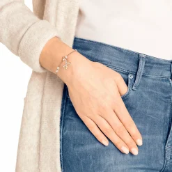 Swarovski Charm Unisex Buchstabe X Roségold‑Pavé 5440510