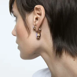 Swarovski Chroma Drop-Ohrhänger für Damen, Asymmetrisches Design, Mehrfarbig, 5600523