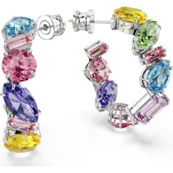 SWAROVSKI Creolen Damen Gema Mehrfarbig Kristalle Rhodiniert 5692412