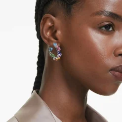 SWAROVSKI Creolen Damen Gema Mehrfarbig Kristalle Rhodiniert 5692412