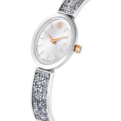 Swarovski Crystal Rock Oval Armbanduhr Damen Silber 5656878