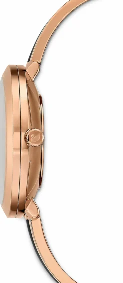 Swarovski Crystalline Delight Uhr, Artikelnummer M5580530  Elegantes Metallarmband in Schwarz mit Roségoldfarbenem Finish