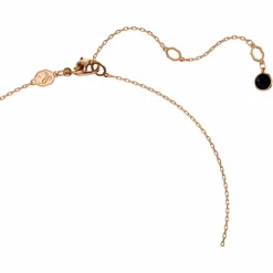 SWAROVSKI Damen Anhänger Schwan Schwarz Roségold-Legierungsschicht SWAN 5678045