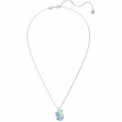 SWAROVSKI Damen Anhänger Schwan Blau Rhodiniert SWAN 5660594