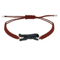 Swarovski Damen Armband by Fiona Endangered Animals Puma, Schwarz, Rot Rhodiniert 5352869