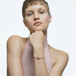 Swarovski Damen Armband Una Rundschliff Rot Roségold 5620553