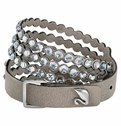 Swarovski Damen Armband Wickelarmband Power Collection grau 5511698
