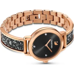 Swarovski Damen Armbanduhr Cosmic Rock Schwarz Rosegoldfarbe 5376068