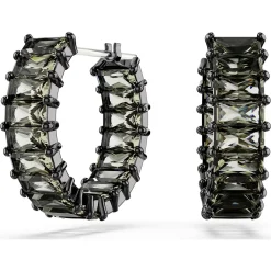 Swarovski Damen Creolen Matrix Ohrringe grau  5658650