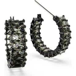 Swarovski Damen Creolen Matrix Ohrringe grau  5658650