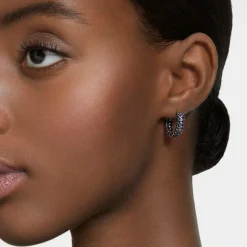 Swarovski Damen Creolen Matrix Ohrringe grau  5658650