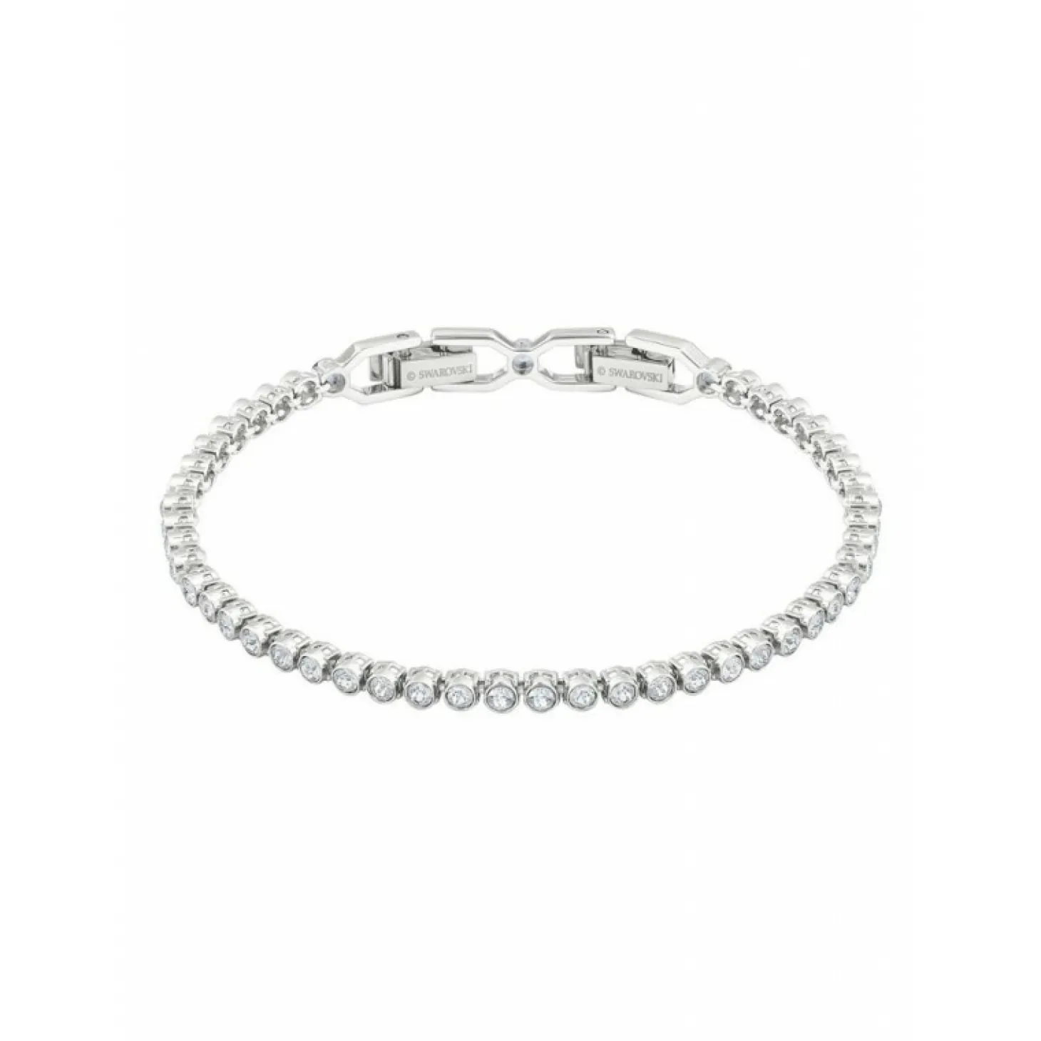 Swarovski Damen Gliederarmband Emily mit Kristallchatons Silber 1808960
