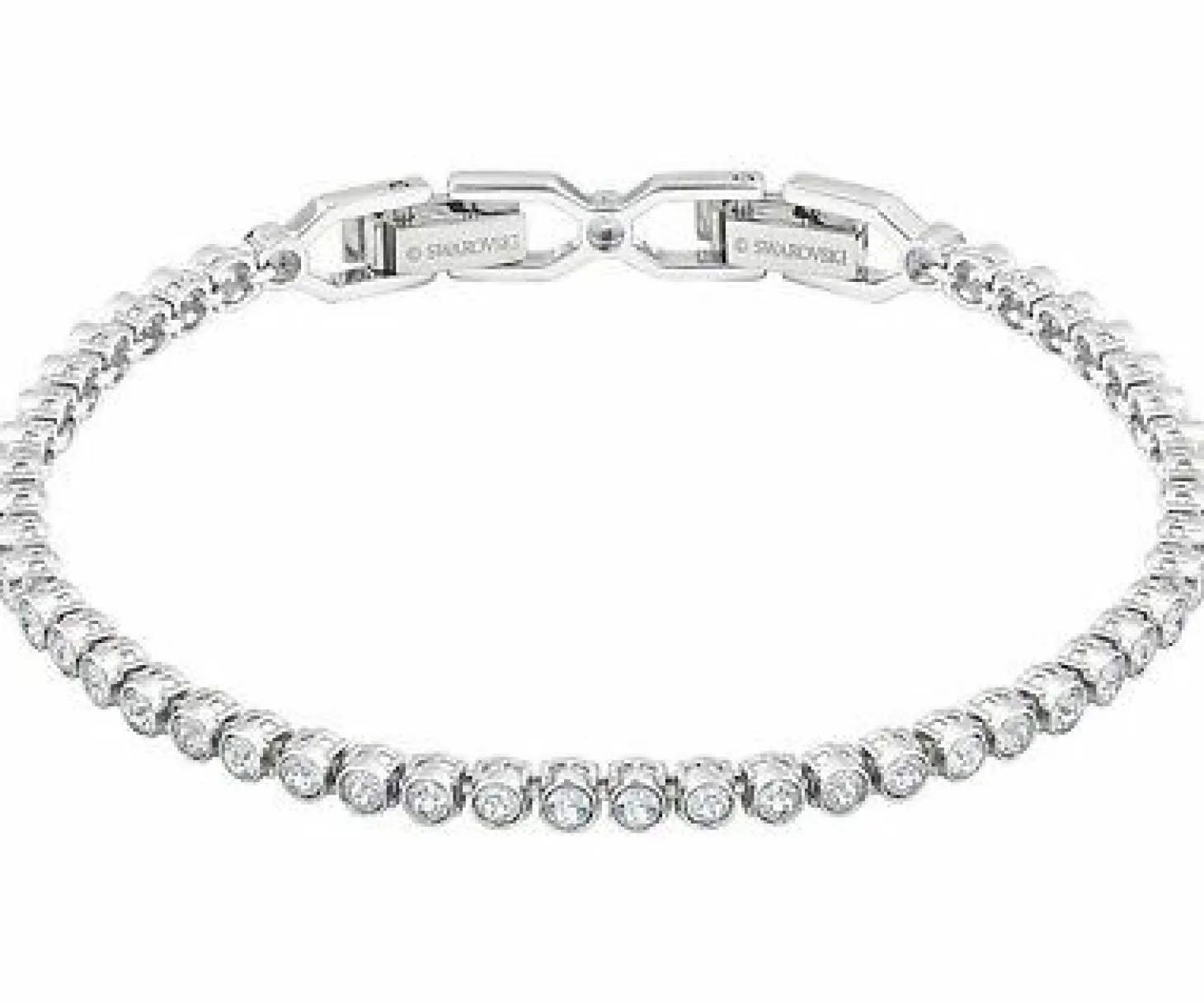 Swarovski Damen Gliederarmband Emily mit Kristallchatons Silber 1808960