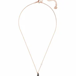 Swarovski Damen Halskette Naughty Feder Schwarz 5495292