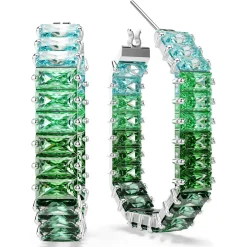 Swarovski Damen Kreolen Matrix Baguette Grün 5705787