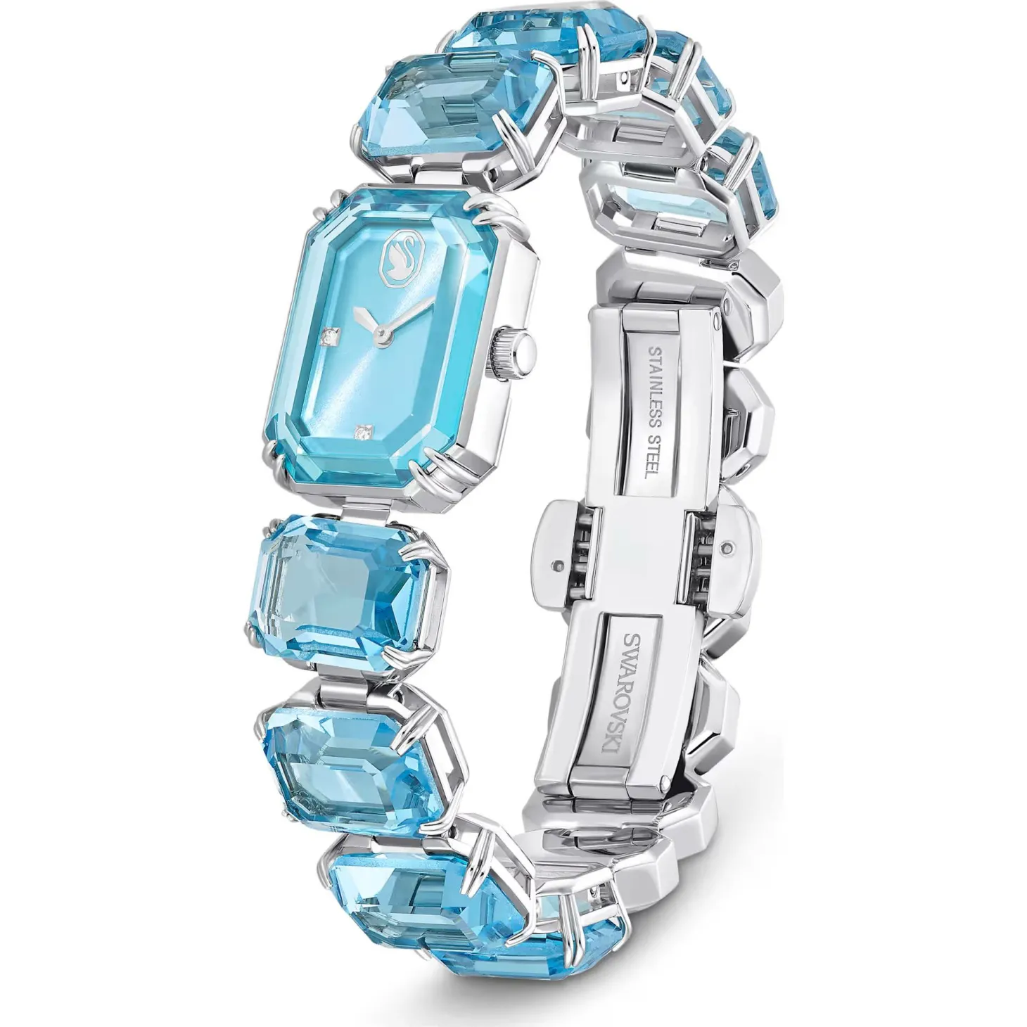 Swarovski Damen Kristall Armbanduhr Millenia Blau 5630840