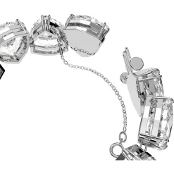 Swarovski Damen Millenia Armband Übergroße Kristalle, Trilliant-Schliff, Weiß, Rhodiniert 5599194