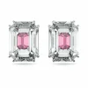 Swarovski Damen Ohrringe Chroma Ohrstecker Oktagon-Schliff, Rosa, Rhodiniert 5600627