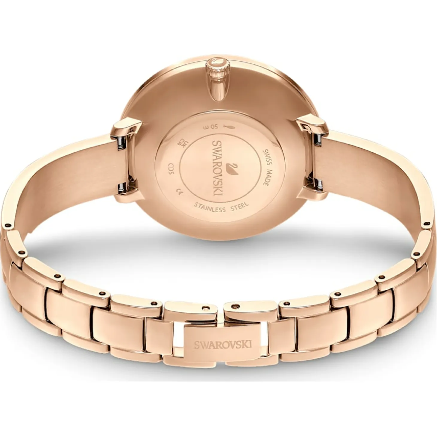 SWAROVSKI Damen Schweizer Armbanduhr CRYSTALLINE DELIGHT grau rosegold 5642218