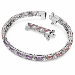 Swarovski Damen Tennis Armband Trilliant-Schliff Rosa MATRIX 5614928