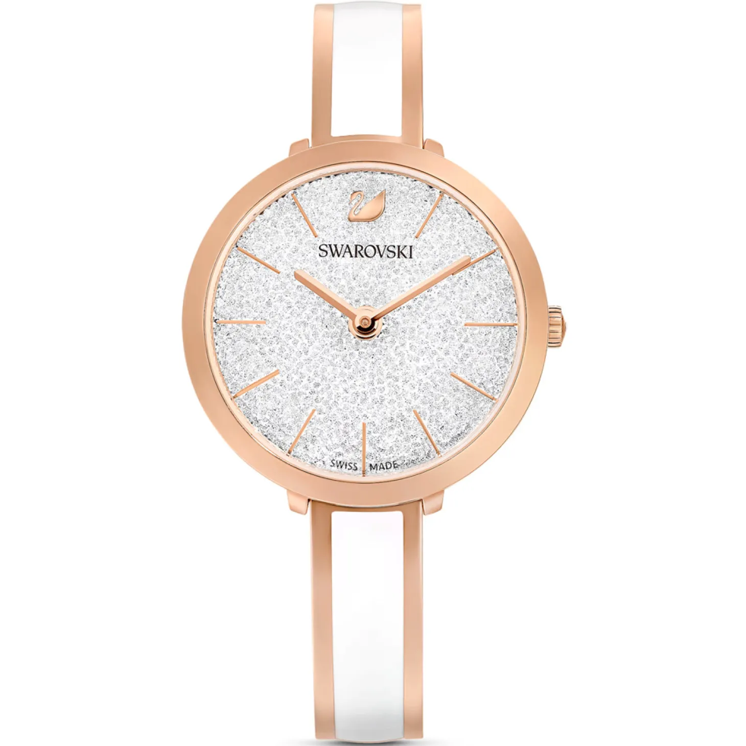Swarovski Damenuhr Crystalline bangle delight S Weiß/Rosegoldfarben 5580541