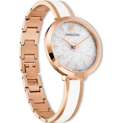 Swarovski Damenuhr Crystalline bangle delight S Weiß/Rosegoldfarben 5580541