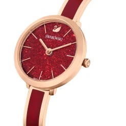 Swarovski Damenuhr Crystalline bangle delight S Rot/Rosegoldfarben 5647455