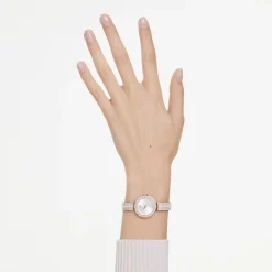 Swarovski Damenuhr Matrix Pearl Bangle Roségold / Weiß 5705406