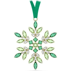 Swarovski Gema Festtagsornament Schneeflocke Grün 5691044