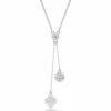 Swarovski Halskette Damen Dextera Y Pendant Sphere and Cube weiß rhodiniert 5693207