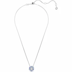 Swarovski Halskette Damen Idyllia Blume blau rhodiniert 5680013