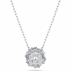 Swarovski Halskette Damen Idyllia Blume blau rhodiniert 5680013