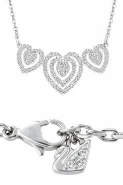Swarovski Halskette Damen Carol Edelstahl Herz Pave Kristalle 5228773