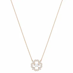 Swarovski Halskette Damen Sparkling Tanz Blume Roségold 5408437