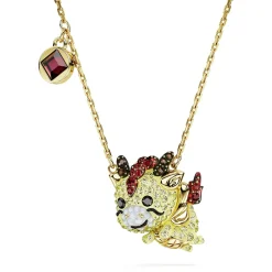 Swarovski Halskette Damen Chinese Zodiac Dragon Gelb GoldâTone 5676540