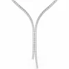 Swarovski Halskette Damen Matrix Y necklace weiß rhodiniert 5707988