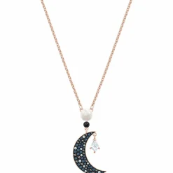 Swarovski Halskette Damen Symbolic Moon Rosévergoldet 5515964