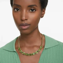 Swarovski Halskette Unisex Millenia Grün/Gold 5671255