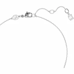 Swarovski Halskette Unisex Idyllia Hyperbola Herz Anhänger Blau Rhodiniert 5680403