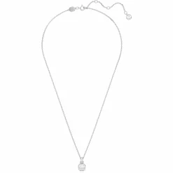 Swarovski Kette mit Anhänger Birthstone April Kissenschliff Weiß 5651704