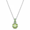 Swarovski Kette mit Anhänger Birthstone August Kissenschliff Grün 5651706