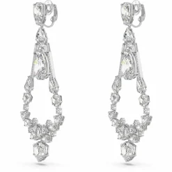 Swarovski Ohrclips Unisex Mesmera Long Chandelier Weiß Rhodiniert 5665827