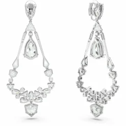 Swarovski Ohrclips Unisex Mesmera Long Chandelier Weiß Rhodiniert 5665827