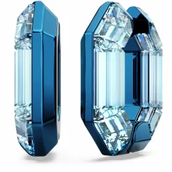 Swarovski Ohrringe Damen Lucent Hoop Octagon Small blau 5696038
